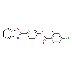N-[4-(1,3-BENZOXAZOL-2-YL)PHENYL]-2,4-DICHLOROBENZENECARBOXAMIDE结构式