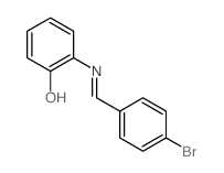 Phenol,2-[[(4-bromophenyl)methylene]amino]-结构式