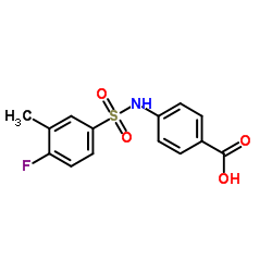 4-(4-Fluoro-3-methyl-benzenesulfonylamino)-benzoic acid Structure