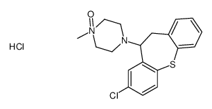 4-(3-chloro-5,6-dihydrobenzo[b][1]benzothiepin-5-yl)-1-methyl-1-oxidopiperazin-1-ium,hydrochloride Structure