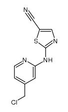 2-(4-chloromethyl-pyridin-2-ylamino)-thiazole-5-carbonitrile Structure