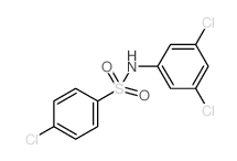 4-Chloro-N-(3,5-dichlorophenyl)benzenesulfonamide Structure