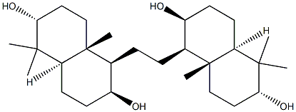 (8S,14S)-26,27-Dinor-8,14-secogammacerane-3α,8,14,21β-tetrol Structure