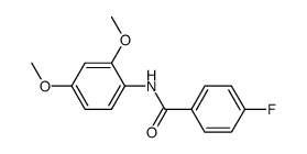 N-(2,4-dimethoxyphenyl)-4-fluorobenzamide Structure