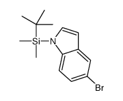 5-溴-1-(叔丁基二甲基硅基)-1H-吲哚结构式