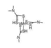 tris(diethyl dithiocarbamato)manganese(III)结构式