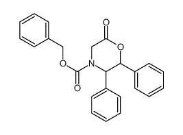 Benzyl 6-oxo-2,3-diphenyl-4-morpholinecarboxylate structure