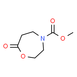 1,4-Oxazepine-4(5H)-carboxylic acid,tetrahydro-7-oxo-,methyl ester Structure