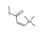 methyl Z-3-(trimethylstannyl)acrylate Structure