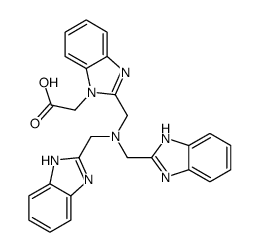 2-[2-[[bis(1H-benzimidazol-2-ylmethyl)amino]methyl]benzimidazol-1-yl]acetic acid结构式