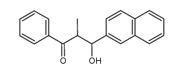 3-hydroxy-2-methyl-3-(naphthalen-2-yl)-1-phenylpropan-1-one Structure