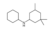 N-cyclohexyl-3,3,5-trimethylcyclohexan-1-amine结构式