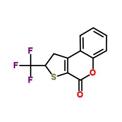 2-(Trifluoromethyl)-1,2-dihydro-4H-thieno[2,3-c]chromen-4-one结构式