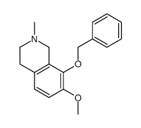 1,2,3,4-Tetrahydro-7-methoxy-2-methyl-8-(phenylmethoxy)isoquinoline结构式