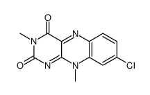 8-chloro-3,10-dimethylbenzo[g]pteridine-2,4-dione Structure