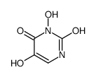 3,5-dihydroxy-1H-pyrimidine-2,4-dione结构式