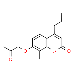 8-methyl-7-(2-oxopropoxy)-4-propylchromen-2-one structure