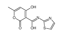 2H-Pyran-3-carboxamide,4-hydroxy-6-methyl-2-oxo-N-2-thiazolyl-(9CI) picture