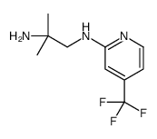 2-Methyl-N1-[4-(trifluoromethyl)-2-pyridinyl]-1,2-propanediamine结构式