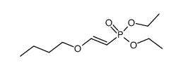 (E)-Diethyl 2-butoxyethenylphosphonate结构式