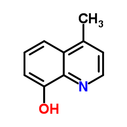 4-甲基-8-羟基喹啉结构式