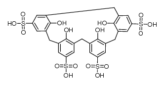 5,11,17,23-tetrasulfonatocalix[4]arene Structure