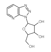 3H-1,2,3-Triazolo[4,5-b]pyridine,3-b-D-ribofuranosyl- Structure