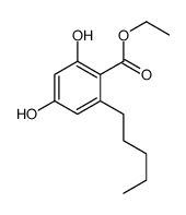 ethyl 2,4-dihydroxy-6-pentylbenzoate Structure