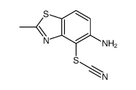 Thiocyanic acid, 5-amino-2-methyl-4-benzothiazolyl ester (9CI)结构式