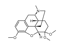 4,5α-epoxy-3,6,6-trimethoxy-17-methyl-morphinane Structure