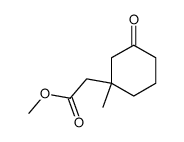 (3-Oxo-1-methyl-cyclohexyl-(1))-essigsaeure-methylester Structure