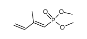 Phosphonic acid, (1,2-butadienyl-3-methyl), dimethyl ester structure