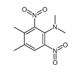 N,N,3,4-tetramethyl-2,6-dinitroaniline结构式