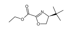 ethyl (4S)-4-(1,1-dimethylethyl)-4,5-dihydrooxazole-2-carboxylate结构式