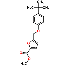 Methyl 5-[(4-tert-butylphenoxy)methyl]-2-furoate结构式