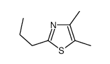 4,5-dimethyl-2-propyl thiazole结构式