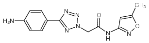 2-[5-(4-Amino-phenyl)-tetrazol-2-yl]-N-(5-methyl-isoxazol-3-yl)-acetamide Structure