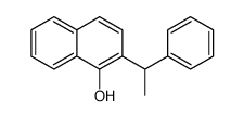 2-(1-phenylethyl)naphthalen-1-ol结构式