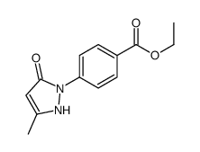 ethyl 4-(5-methyl-3-oxo-1H-pyrazol-2-yl)benzoate结构式