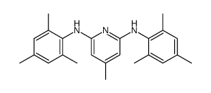 4-methyl-2-N,6-N-bis(2,4,6-trimethylphenyl)pyridine-2,6-diamine结构式