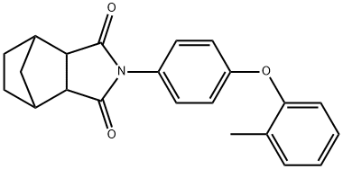 4-[4-(2-Methylphenoxy)phenyl]-4-azatricyclo[5.2.1.02,6]decane-3,5-dione结构式