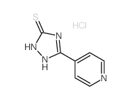 5-pyridin-4-yl-1,2-dihydro-1,2,4-triazole-3-thione hydrochloride结构式