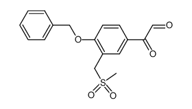 4-benzyloxy-3-methylsulphonylmethylphenyl-glyoxal Structure