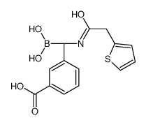 3-[(R)-borono-[(2-thiophen-2-ylacetyl)amino]methyl]benzoic acid Structure