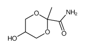 5-hydroxy-2-methyl-[1,3]dioxane-2-carboxylic acid amide Structure