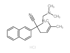 2-(2-dimethylaminoethyl)-5-methyl-2-naphthalen-2-yl-hex-4-enenitrile Structure