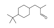 4-(tert-butyl)-alpha-methylcyclohexanepropionaldehyde structure