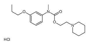 2-piperidin-1-ylethyl N-methyl-N-(3-propoxyphenyl)carbamate,hydrochloride Structure