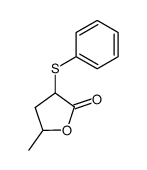 (+/-)-cis,trans-4-methyl-2-phenylsulfanylbutyrolactone结构式