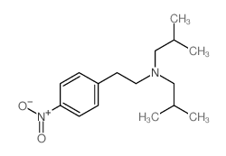 Benzeneethanamine,N,N-bis(2-methylpropyl)-4-nitro-结构式